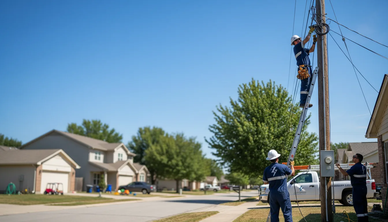 Residential electrician providing installation services in Altheimer, AR